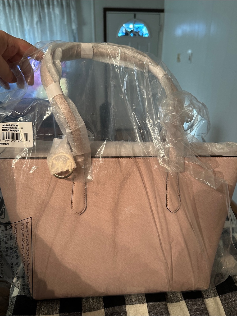 Michael Kors Rose Poudre Leather Tote